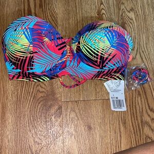 Push up Mutli colored bathing suit top